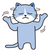 Loose, unrestrained, heartwarming cats sticker #4209039