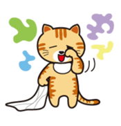 Loose, unrestrained, heartwarming cats sticker #4209041