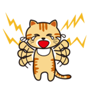 Loose, unrestrained, heartwarming cats sticker #4209042