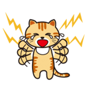 Loose, unrestrained, heartwarming cats sticker #4209042