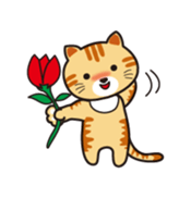 Loose, unrestrained, heartwarming cats sticker #4209044