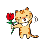 Loose, unrestrained, heartwarming cats sticker #4209044