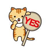 Loose, unrestrained, heartwarming cats sticker #4209046