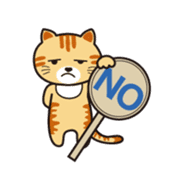 Loose, unrestrained, heartwarming cats sticker #4209047