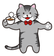 Loose, unrestrained, heartwarming cats sticker #4209049