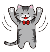 Loose, unrestrained, heartwarming cats sticker #4209051