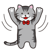 Loose, unrestrained, heartwarming cats sticker #4209051