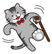 Loose, unrestrained, heartwarming cats sticker #4209053