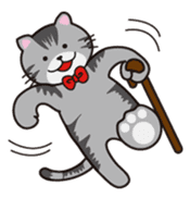Loose, unrestrained, heartwarming cats sticker #4209053