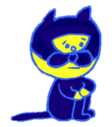 Naughty Super Cat / Cat the Thief sticker #4209758