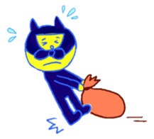 Naughty Super Cat / Cat the Thief sticker #4209767