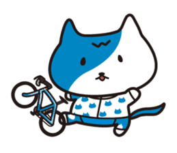 WAVENYAN -life with road bike sticker #4210296