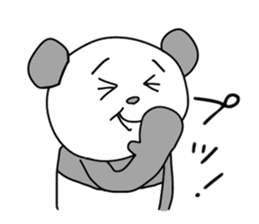 Good listener pandas sticker #4210620