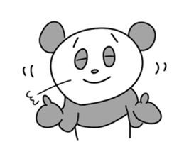 Good listener pandas sticker #4210635