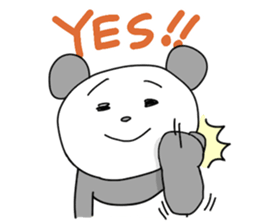 Good listener pandas sticker #4210648