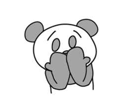 Good listener pandas sticker #4210652