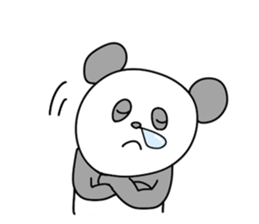 Good listener pandas sticker #4210655