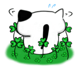 The cat which causes blessings sticker #4211038