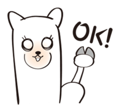 Long time no see.I am alpaca . sticker #4211275
