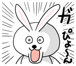 Contact carefree days of white rabbit sticker #4211874