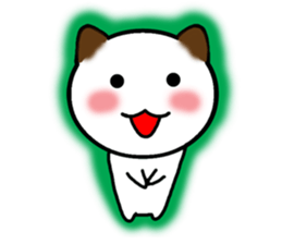 The cat of the positive manner. sticker #4213185