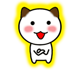 The cat of the positive manner. sticker #4213190