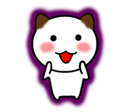 The cat of the positive manner. sticker #4213195