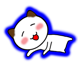 The cat of the positive manner. sticker #4213206