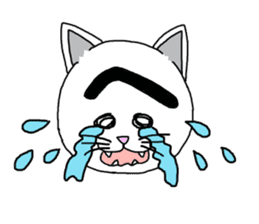 Troubled Face Like Cat sticker #4213281