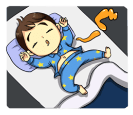 The Finger Sucking boy sticker #4213343