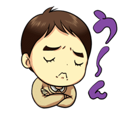 The Finger Sucking boy sticker #4213352