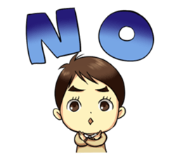 The Finger Sucking boy sticker #4213354