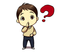 The Finger Sucking boy sticker #4213360