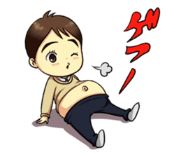 The Finger Sucking boy sticker #4213361