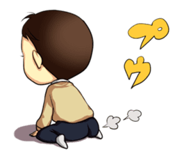 The Finger Sucking boy sticker #4213371