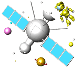 Space observer - part9 sticker #4213600