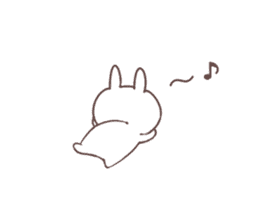 Cozy Rabbit sticker #4214369