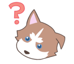 Siberian husky&White cat sticker #4214792