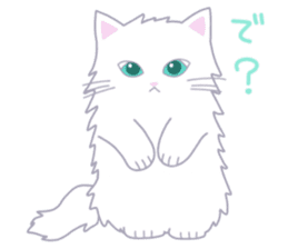 Siberian husky&White cat sticker #4214809