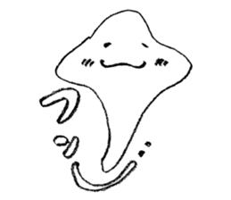 Smiling Cute Ray sticker #4215070