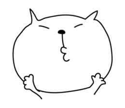 Loose White Kitty sticker #4215336