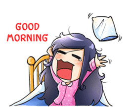 School Cute Girl : Violet sticker #4215458