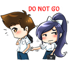 School Cute Girl : Violet sticker #4215463