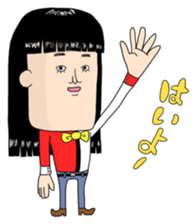 People with bobbed hair sticker #4215716