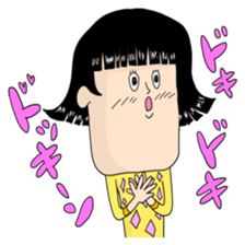 People with bobbed hair sticker #4215724