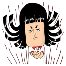 People with bobbed hair sticker #4215743