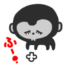 Go for it, gorilla childish sticker #4215995