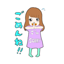 The small girl,MARY sticker #4216474