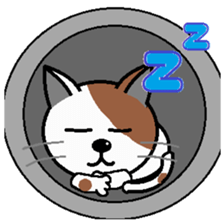Cat of the park sticker #4216867