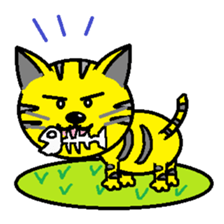 Cat of the park sticker #4216877